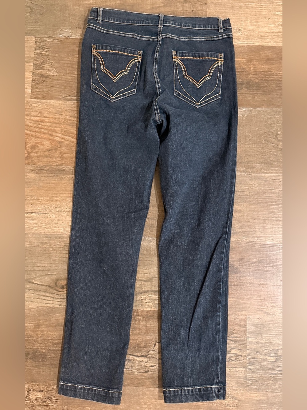 Beach Club Australia Women's Straight Jeans in Dark Blue - Picture 5 of 6